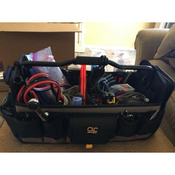 WORK GEAR 20 Inch, Open Top, Soft Sided Tool Box, 27 Pockets - Picture 2 of 4